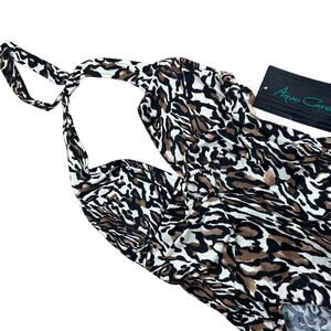 Aqua Green Women's Animal Print One Piece Swimsuit - Size Medium - NWT